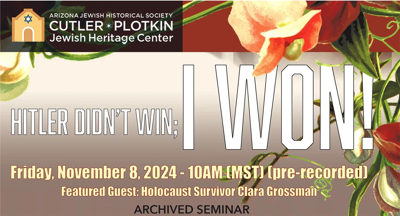 Clalrla Grossman - Hitler didn't win — I WON